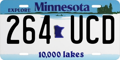 MN license plate 264UCD