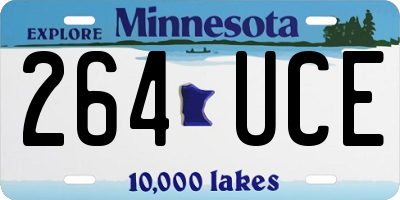 MN license plate 264UCE