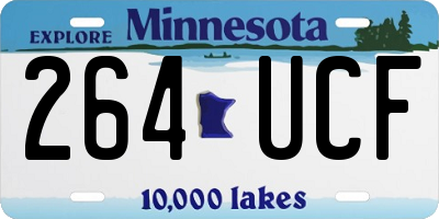 MN license plate 264UCF