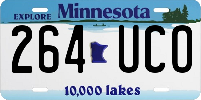MN license plate 264UCO