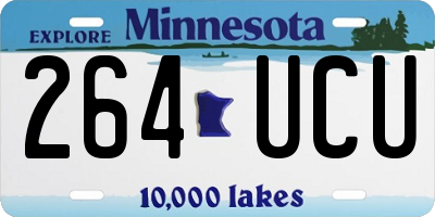 MN license plate 264UCU