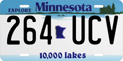 MN license plate 264UCV