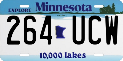 MN license plate 264UCW