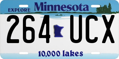 MN license plate 264UCX