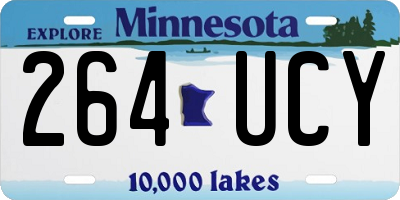 MN license plate 264UCY