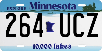 MN license plate 264UCZ