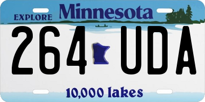 MN license plate 264UDA