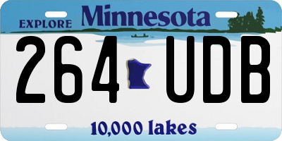 MN license plate 264UDB