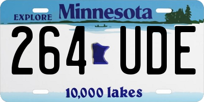 MN license plate 264UDE