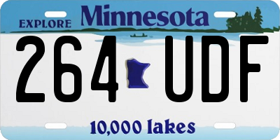 MN license plate 264UDF