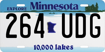 MN license plate 264UDG