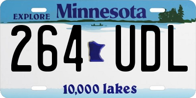 MN license plate 264UDL