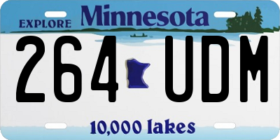 MN license plate 264UDM