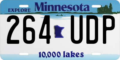 MN license plate 264UDP