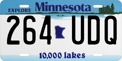 MN license plate 264UDQ