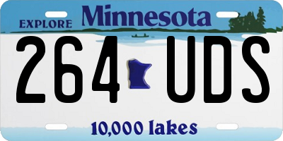 MN license plate 264UDS