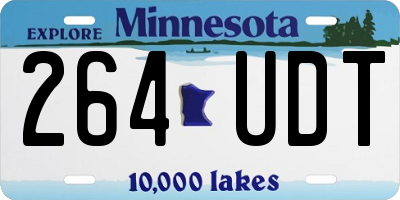 MN license plate 264UDT