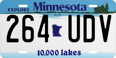 MN license plate 264UDV