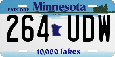 MN license plate 264UDW