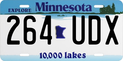 MN license plate 264UDX