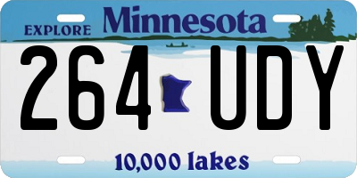 MN license plate 264UDY