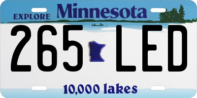 MN license plate 265LED