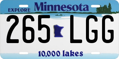 MN license plate 265LGG
