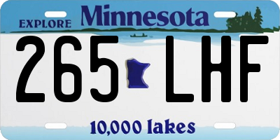 MN license plate 265LHF