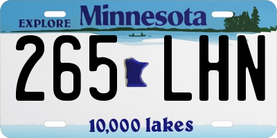 MN license plate 265LHN