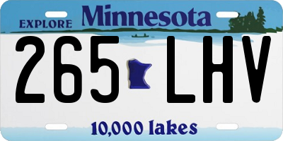 MN license plate 265LHV