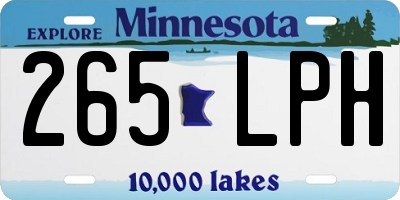 MN license plate 265LPH