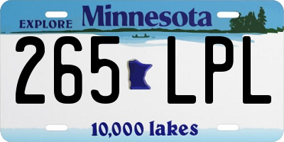 MN license plate 265LPL