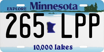 MN license plate 265LPP