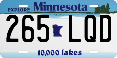 MN license plate 265LQD