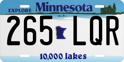 MN license plate 265LQR