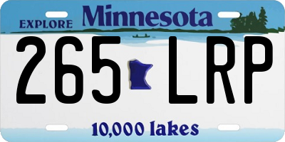 MN license plate 265LRP