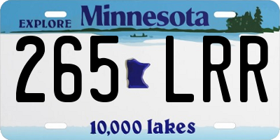 MN license plate 265LRR