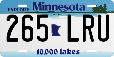 MN license plate 265LRU