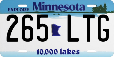 MN license plate 265LTG