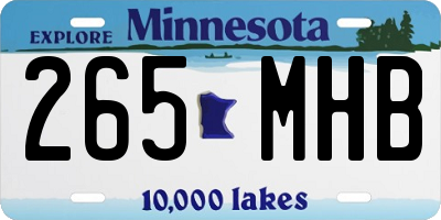 MN license plate 265MHB