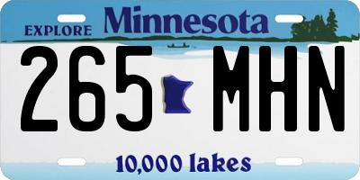 MN license plate 265MHN