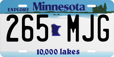MN license plate 265MJG