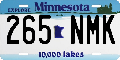 MN license plate 265NMK