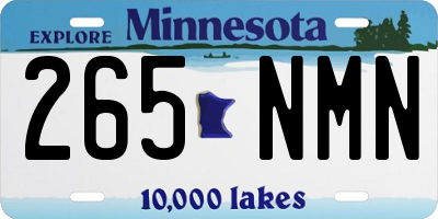 MN license plate 265NMN