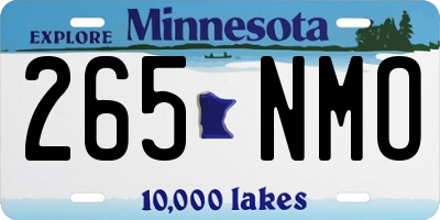 MN license plate 265NMO