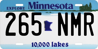 MN license plate 265NMR