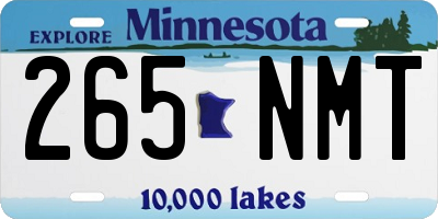 MN license plate 265NMT