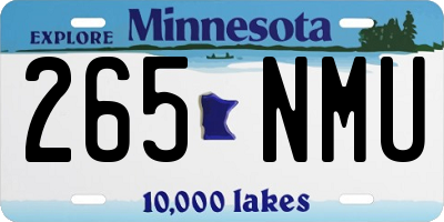 MN license plate 265NMU