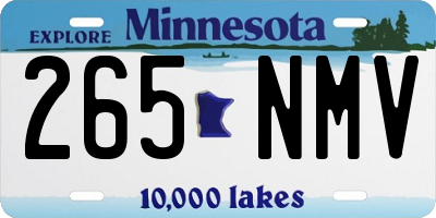 MN license plate 265NMV