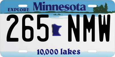 MN license plate 265NMW